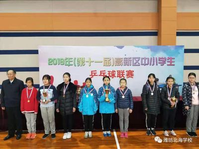 燃！潍坊北海学校乒乓小将展英姿，市赛舞台喜获佳绩
